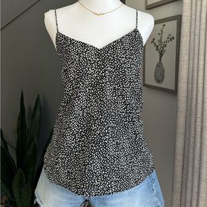 Nine West Black and White Patterned Camisole